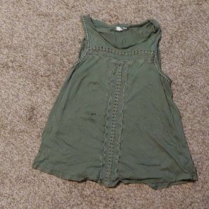 Army green tank top